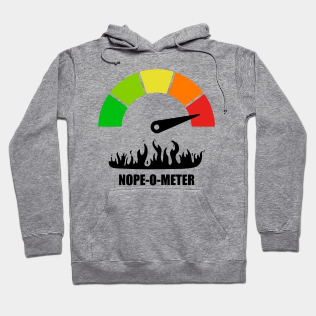 Meter Series - NOPE-O-METER 2 - Nope Icons - Gauge Level 5 - OH HELL NO - 5A Hoodie by FOGSJ